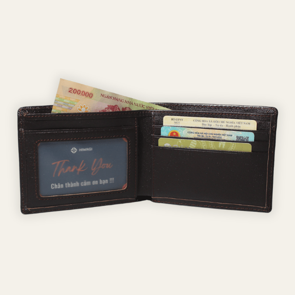 Ví Nam Da Bò Nappa Classic HWG001 - Ảnh 2